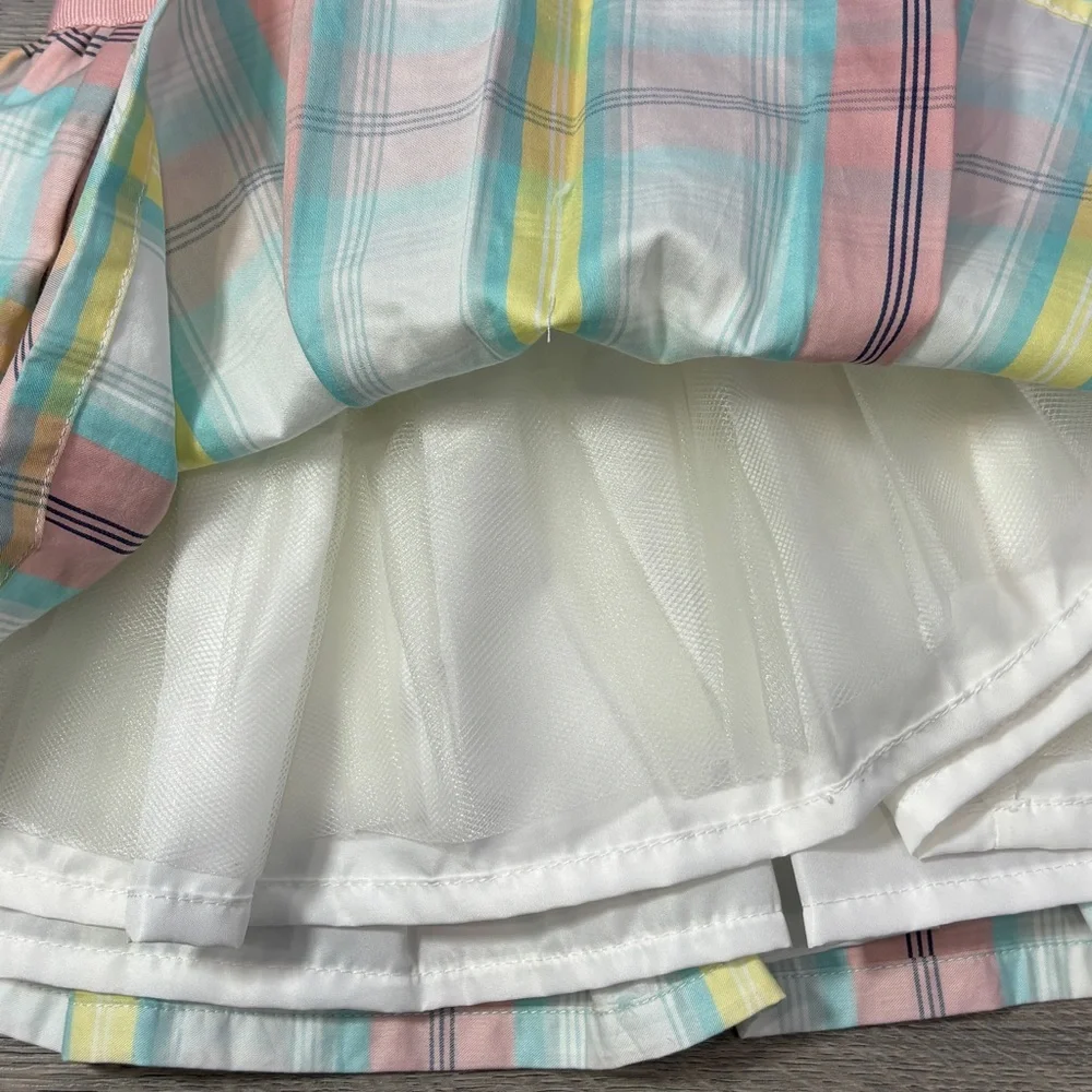 Carter's Easter Pastel Plaid Dress with‎ Bloomers - size 3 Months NEW